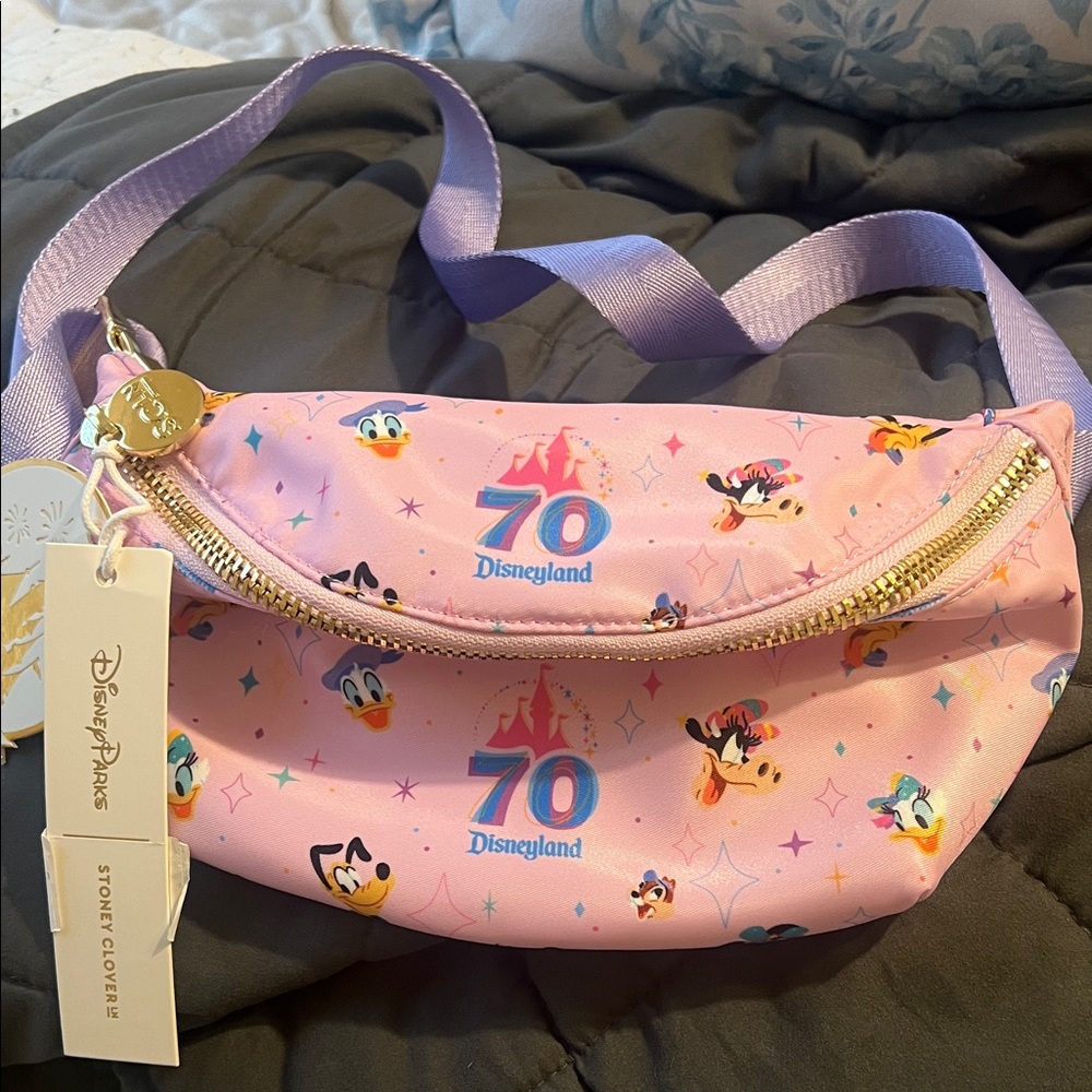Stoney Clover Lane Pink & Lavender Disneyland 70th Classic Fanny Pack